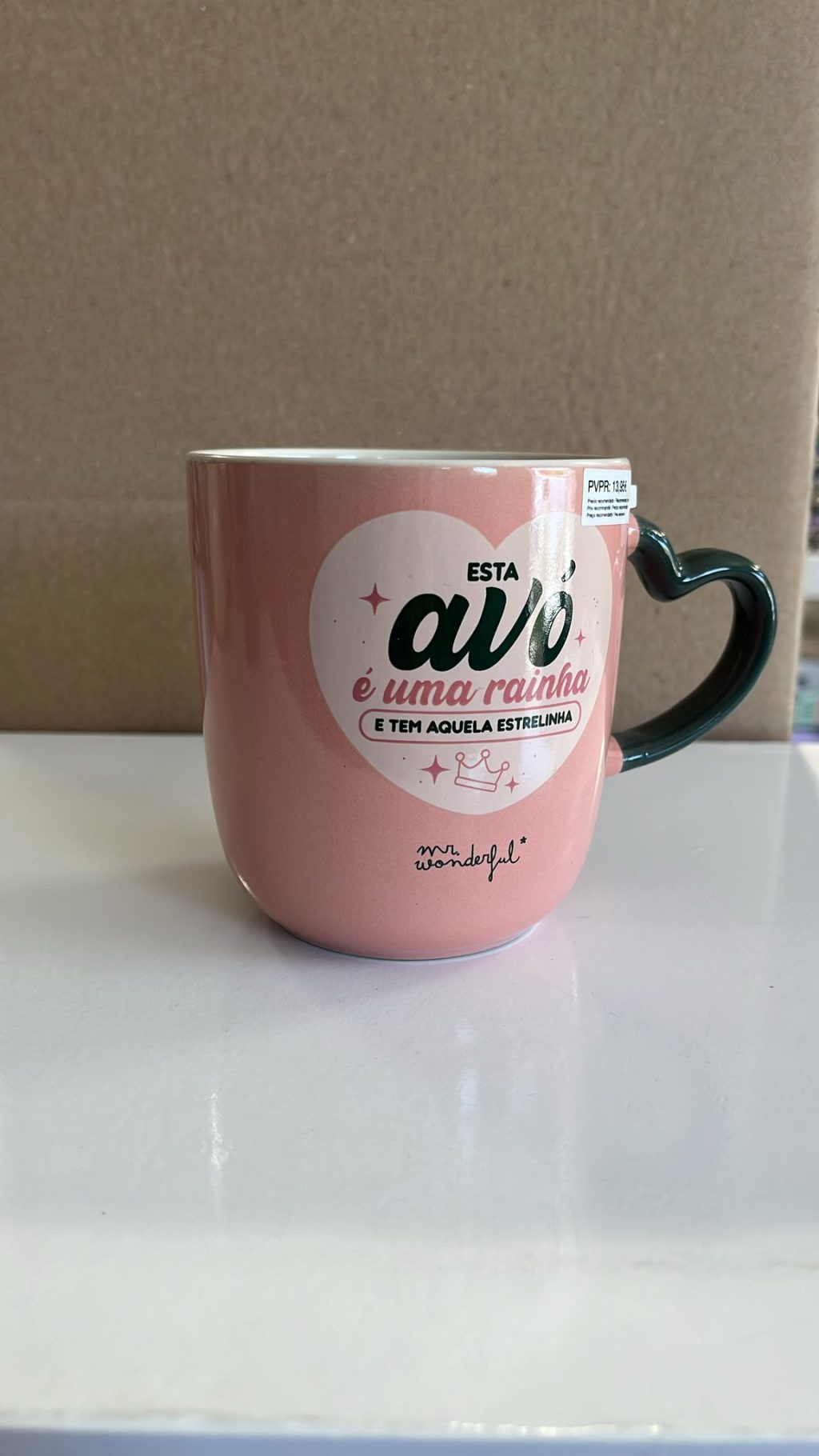 Caneca Mr. Wonderful "Esta Avó é uma Rainha e Tem Aquela Estrelinha"