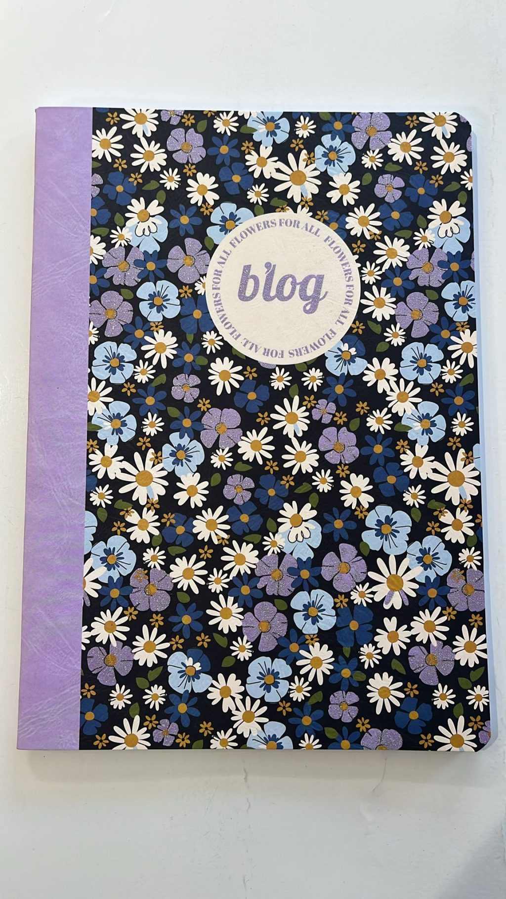 Caderno/Diário Blog com Capa Floral