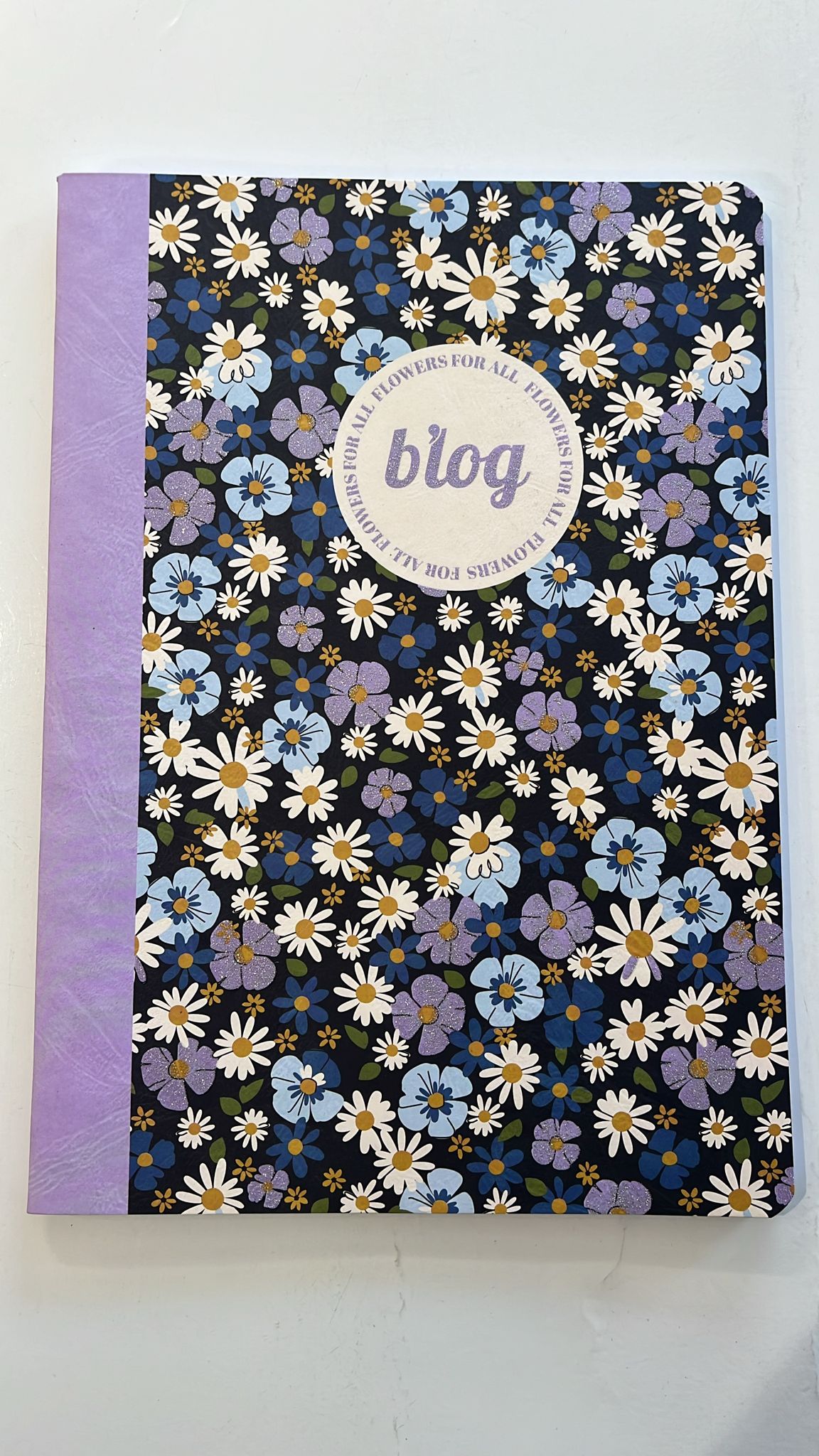 Caderno/Diário Blog com Capa Floral