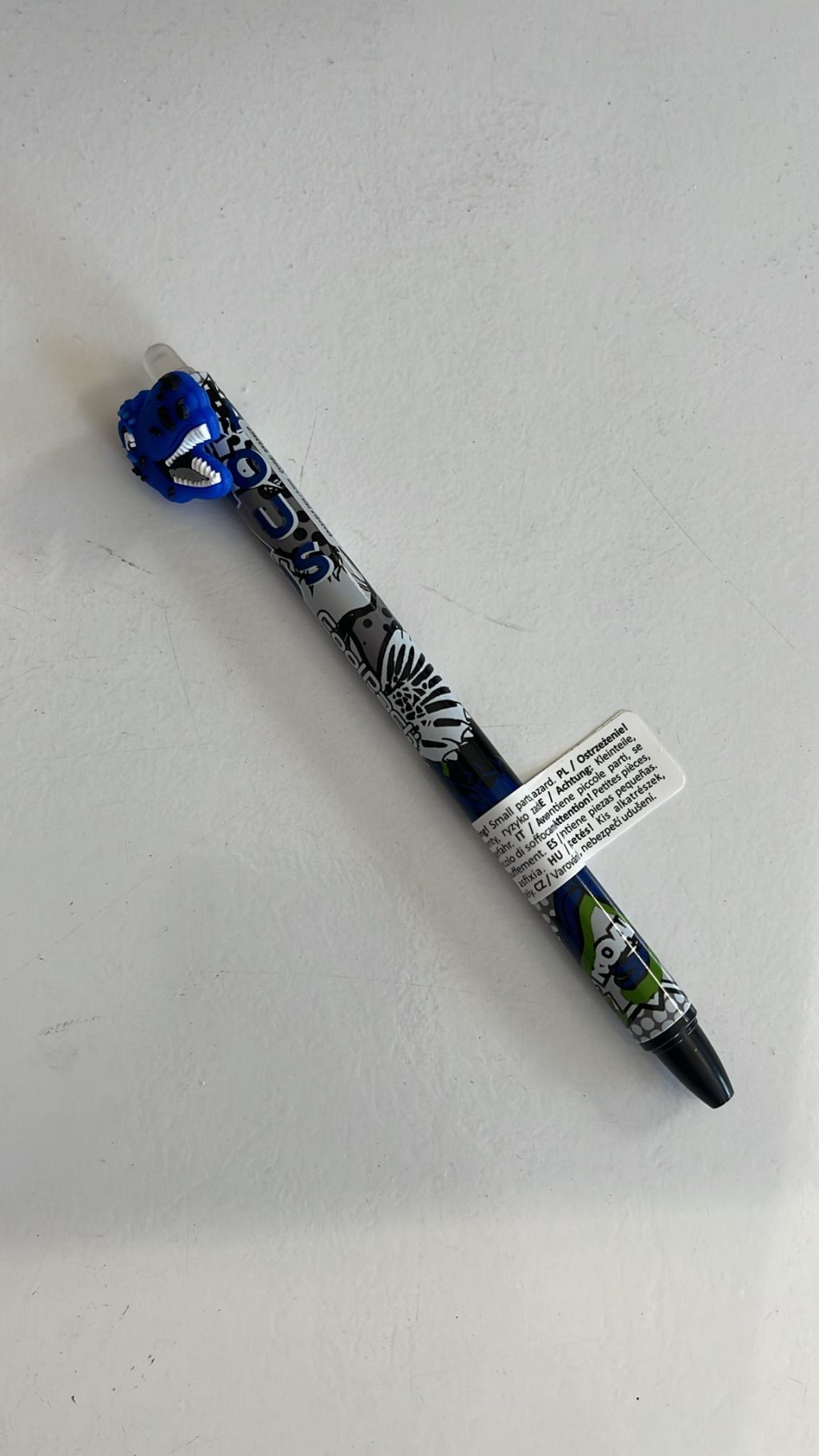 Caneta com Dinossauro Decorativo