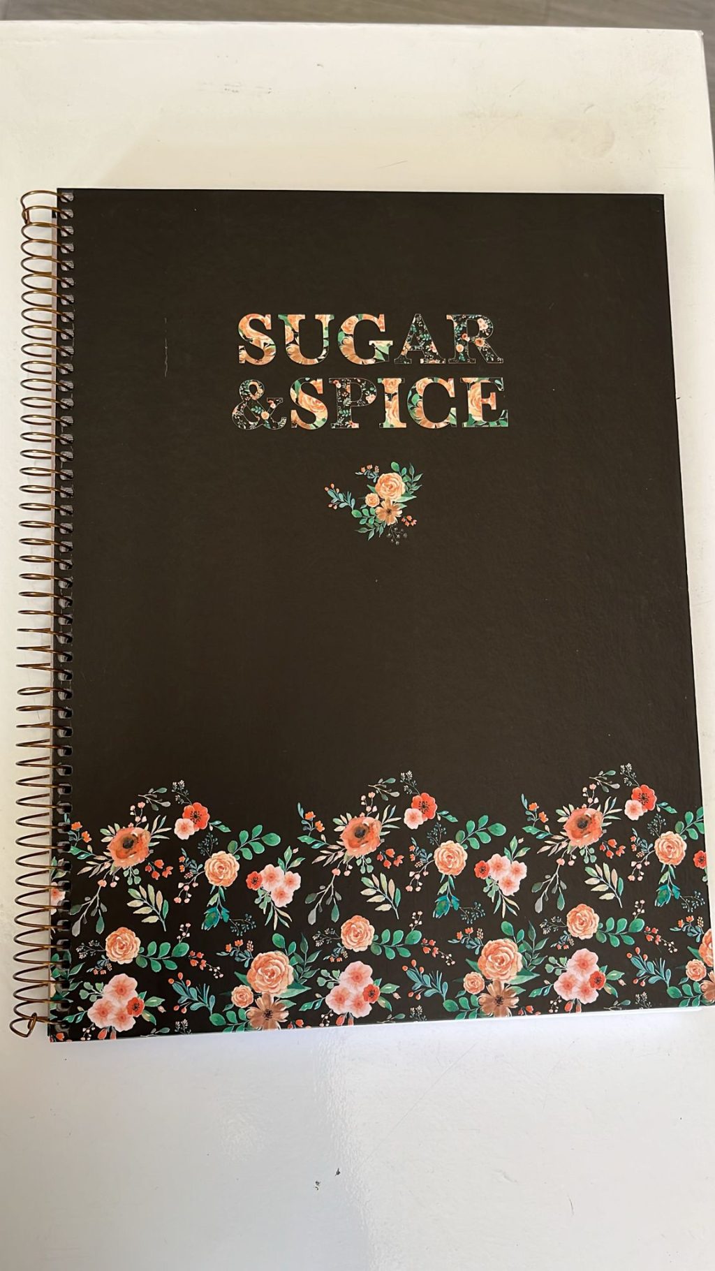 Caderno Espiral de Capa Dura "Sugar & Spice"