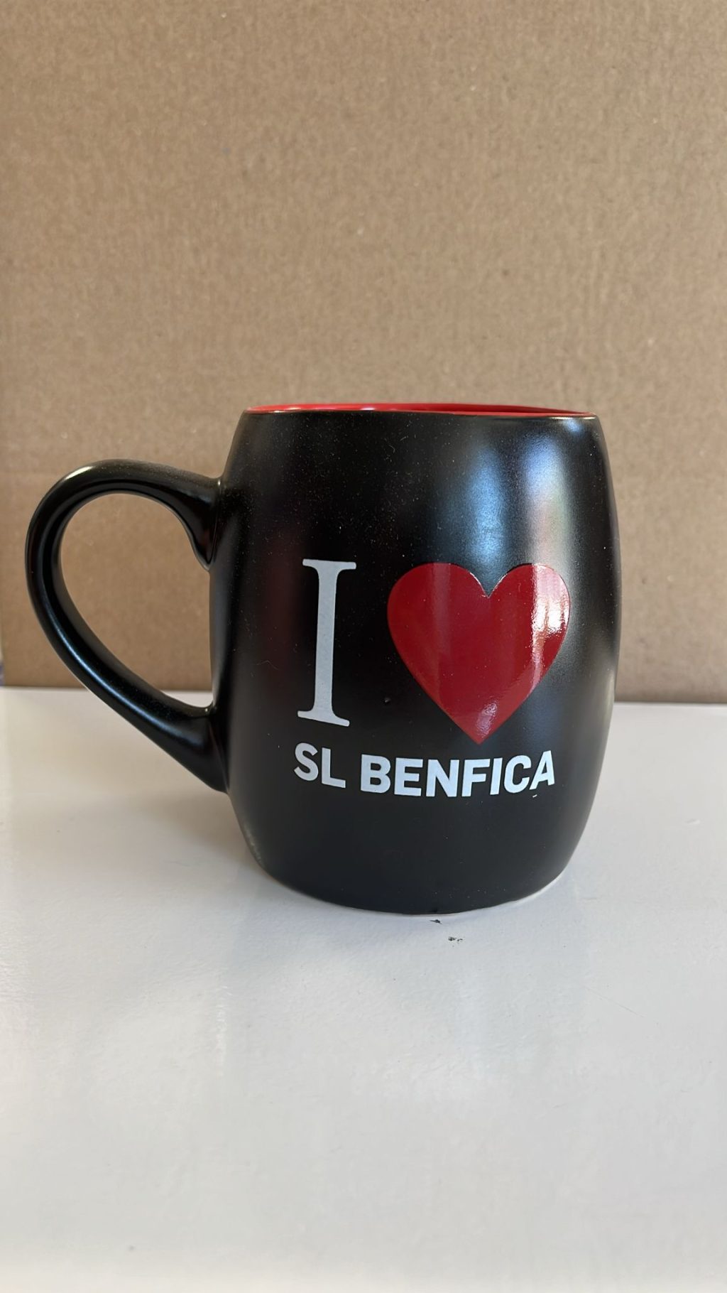Caneca Preta "I ❤️ SL Benfica"